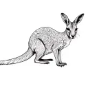 kangaroo tattoo design idea