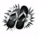 Flip Flop tattoo design idea