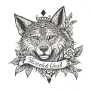 include god Catholic, family, friend, Scotland, Goa, australia, chef, love, wolf tattoo design idea