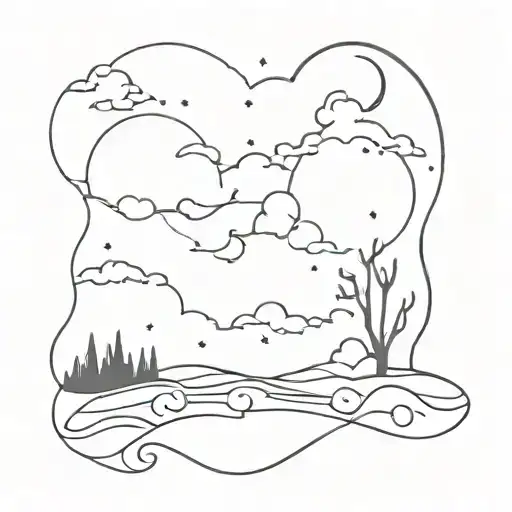 I will praise you in this storm tattoo design idea