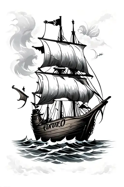 pirates life tattoo design idea