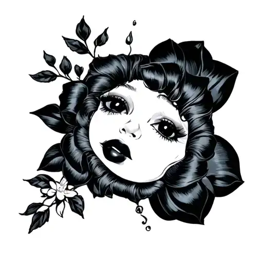 Femboy anal plug tattoo design idea