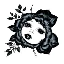 Femboy anal plug tattoo design idea