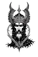 The Slavic god Veles tattoo design idea