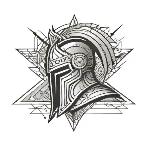 spartan warrior tattoo design idea