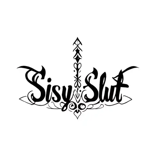 "Sissy Slut" "submissive" "slave" tattoo design idea