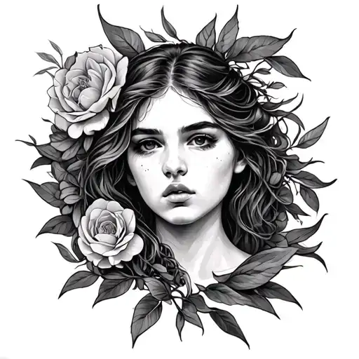 Adam killing eve tattoo design idea