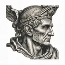 Julius Caesar tattoo design idea