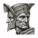 Julius Caesar tattoo design idea