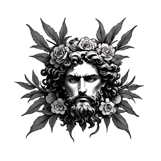 Dionysus tattoo design idea
