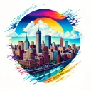 cincinnati skyline tattoo design idea