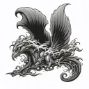 quiet storm tattoo design idea