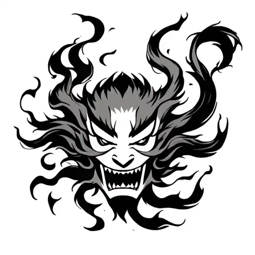 Raijin tattoo design idea