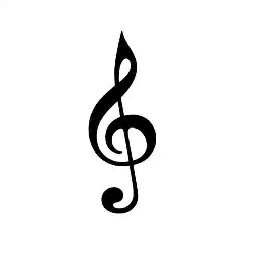 music note tattoo design idea