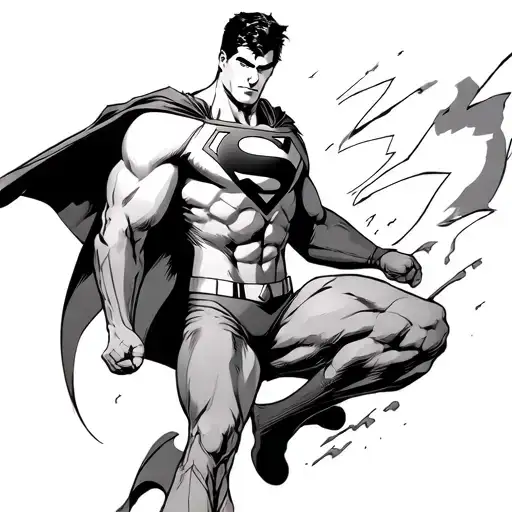 superman tattoo design idea