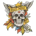 dad memorial tattoo design idea