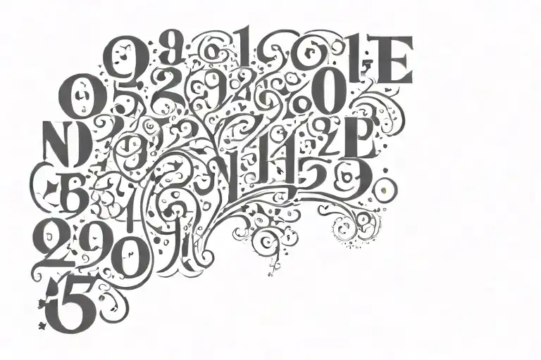 design the phrase "One Of Them Ones" in a catchy way to the eye. use numbers, words or special characters tattoo design idea