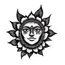 Nepali tattoo design idea