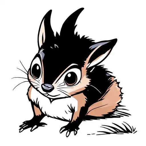 amythest Chipmunk tattoo design idea