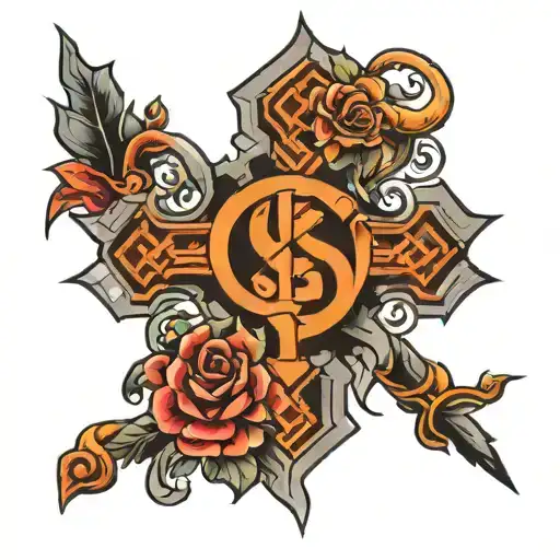swastika tattoo design idea