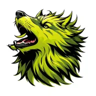 wolf howling tattoo design idea