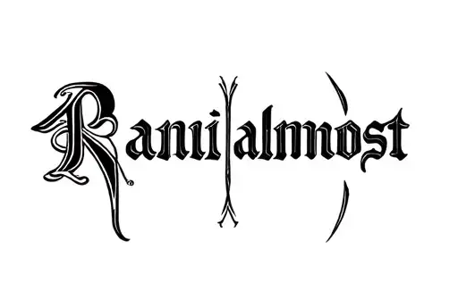 "Rani almost" tattoo design idea