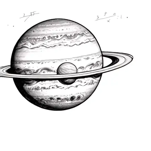 Jupiter Planet tattoo design idea
