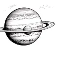 Jupiter Planet tattoo design idea