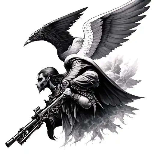 War In Heaven tattoo design idea