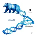 Alexia using periodic table. DNA double helix swirling through. include a grizzly bear tattoo design idea