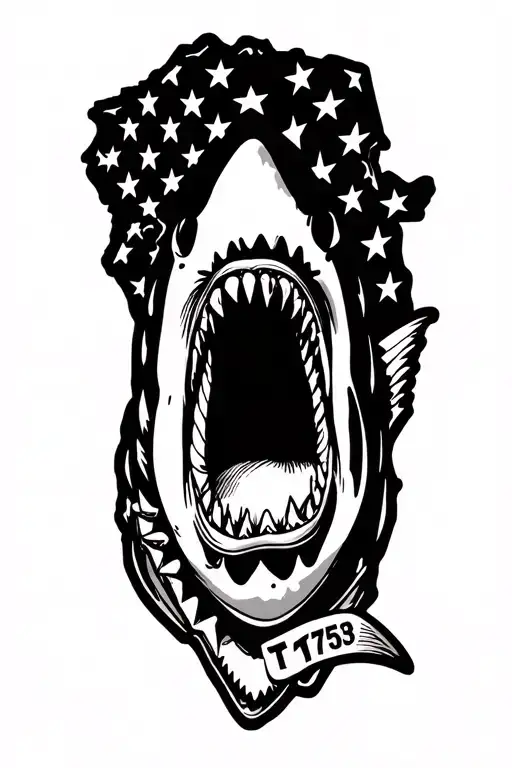 Virginia State Shape Outline, Shark head coming, 757 area code, virginia state flag tattoo design idea