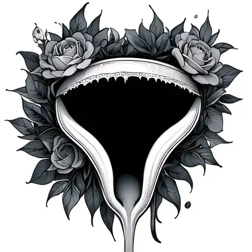 Vaginal tattoo design idea