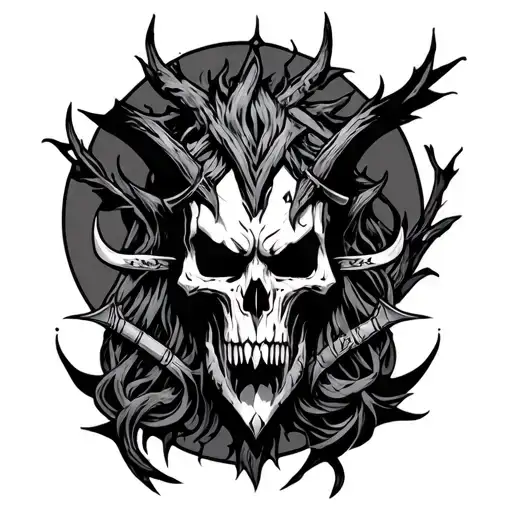 Diablo tattoo design idea