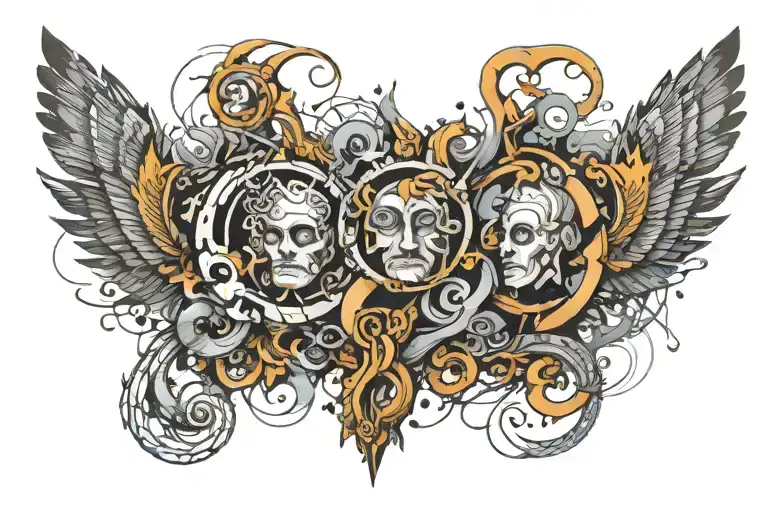 Octavian twin of Gran Canaria tattoo design idea