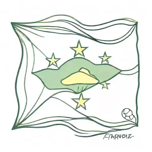 Brazil flag tattoo design idea