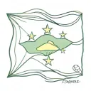 Brazil flag tattoo design idea