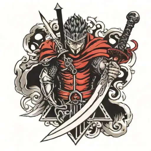 berserk mark inside the sword tattoo tattoo design idea