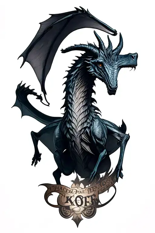 thestral harry potter tattoo design idea