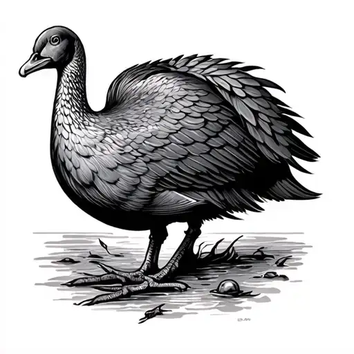 Dodo bird tattoo design idea