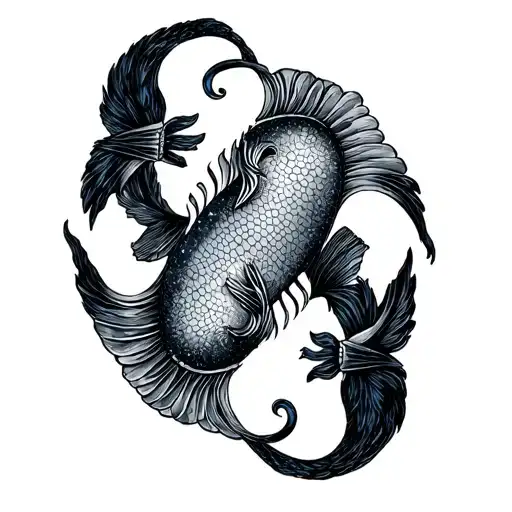 Pisces and Libra 1981 tattoo design idea