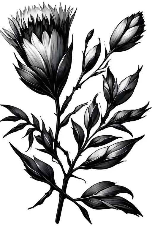 indian paint brush tattoo design idea