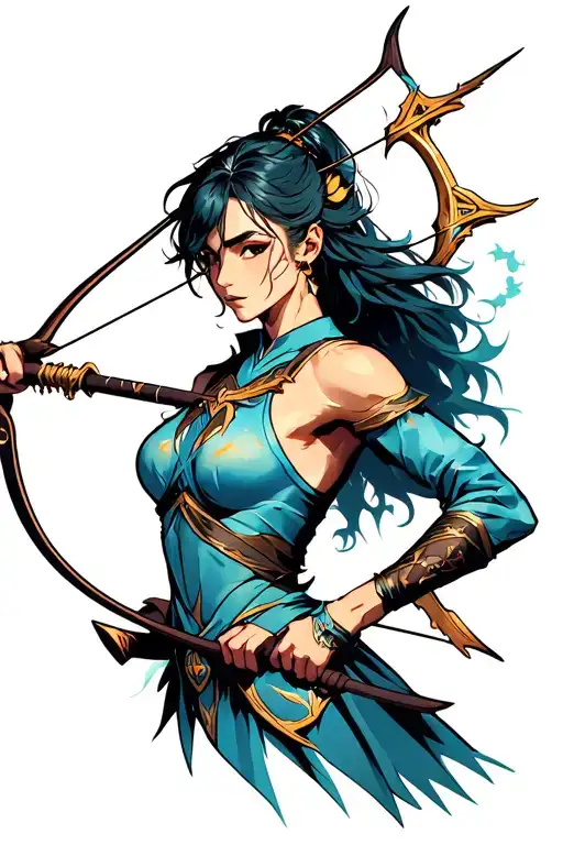 Sagittarius Archer tattoo design idea