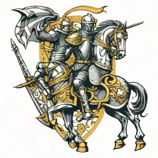 medieval knights  tattoo design idea