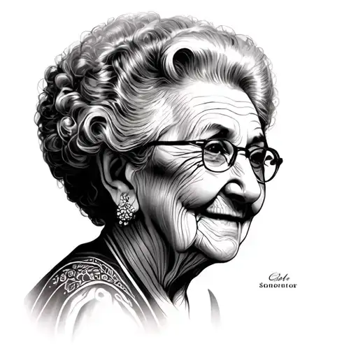 in memory of my grandma  tattoo design idea