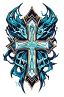cross tattoo design idea