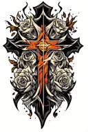 cross tattoo design idea