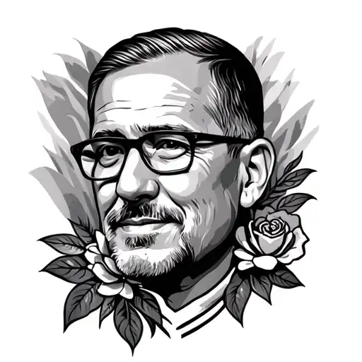Dad Memorial tattoo design idea