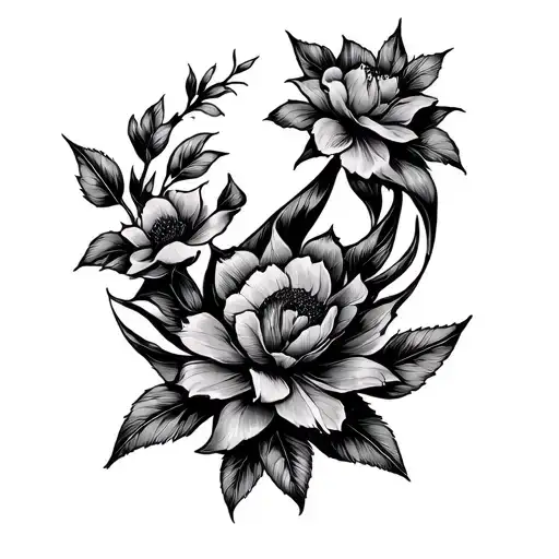 practice lines, shapes tattoo design idea