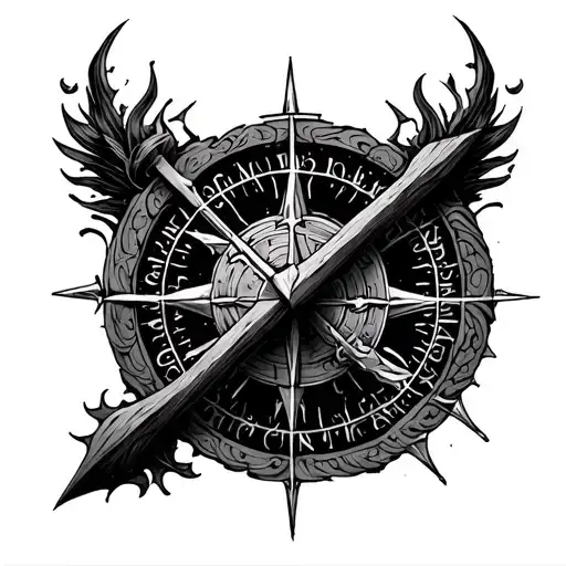 vegvisir tattoo design idea