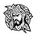 Celtic warrior tattoo design idea